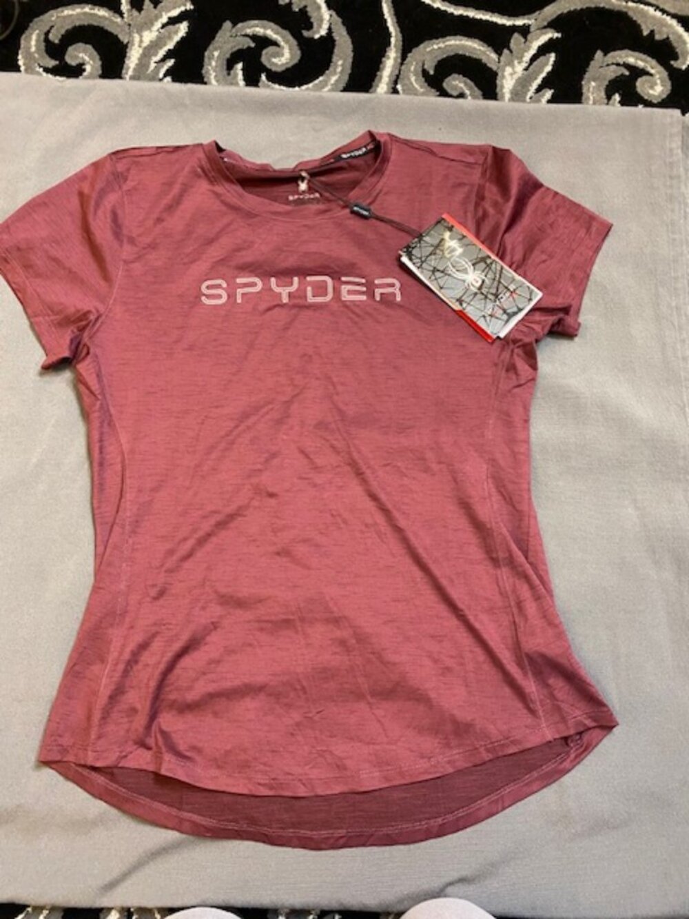 Spyder Active Womens Medium Performance Tshirt Red Medium